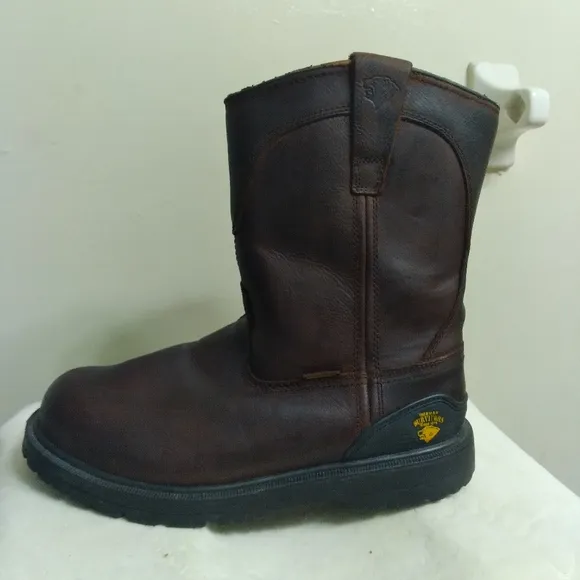 Herman Survivors Steel Toe Brown Leather Boots Mens sz 10