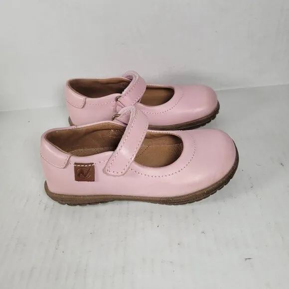 Naturnino Girls Pink Dressy Formal Toddler Mary Jane Hook &amp; Eye Shoes Size 24