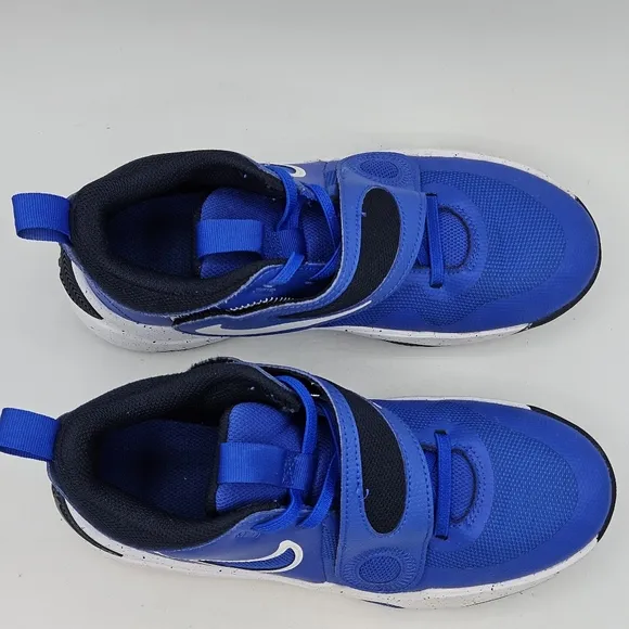 Nike Team Hustle D 6Y (PS) Hyper Royal/White Boy's Sneakers-Size 6Y DV8994