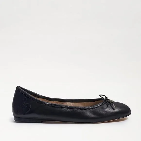Sam Edelman Felicia Ballet Flat Girls Size 13 Black Leather Slip on Shoes ZPO673