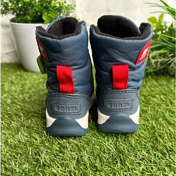 SOREL CHILDREN'S WHITNEY™ |I STRAPBOOT Uniform Blue, Cherrybomb size 5 new