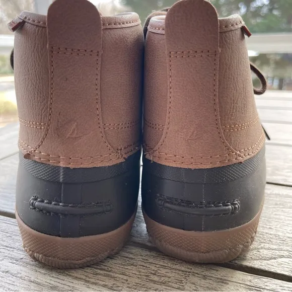Sperry Breakwater Men's Brown and Black Duck Boots Size 9.5